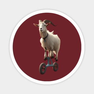 Goat on a Unicycle Magnet